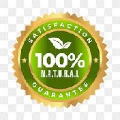 100% natural ingredients certified badge