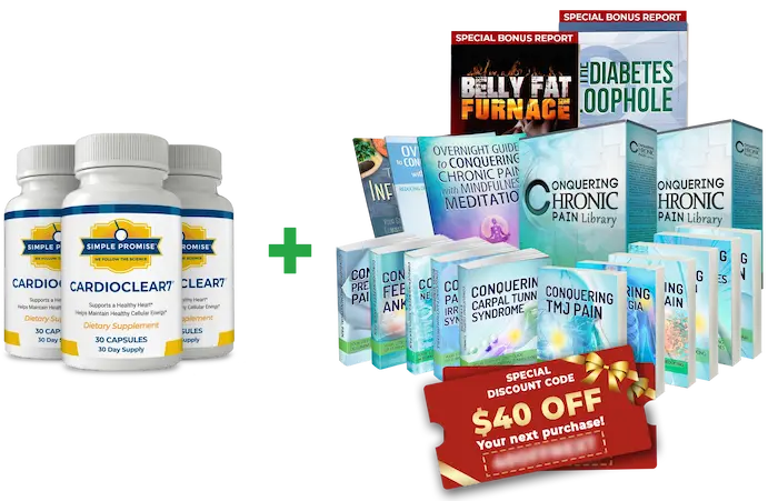 Free bonus e-books and digital guides included with every Cardio Clear 7 order today