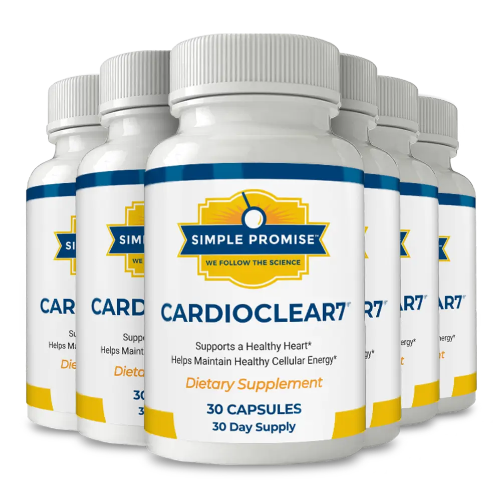 CardioClear7 6-month supply — six bottles best-seller package
