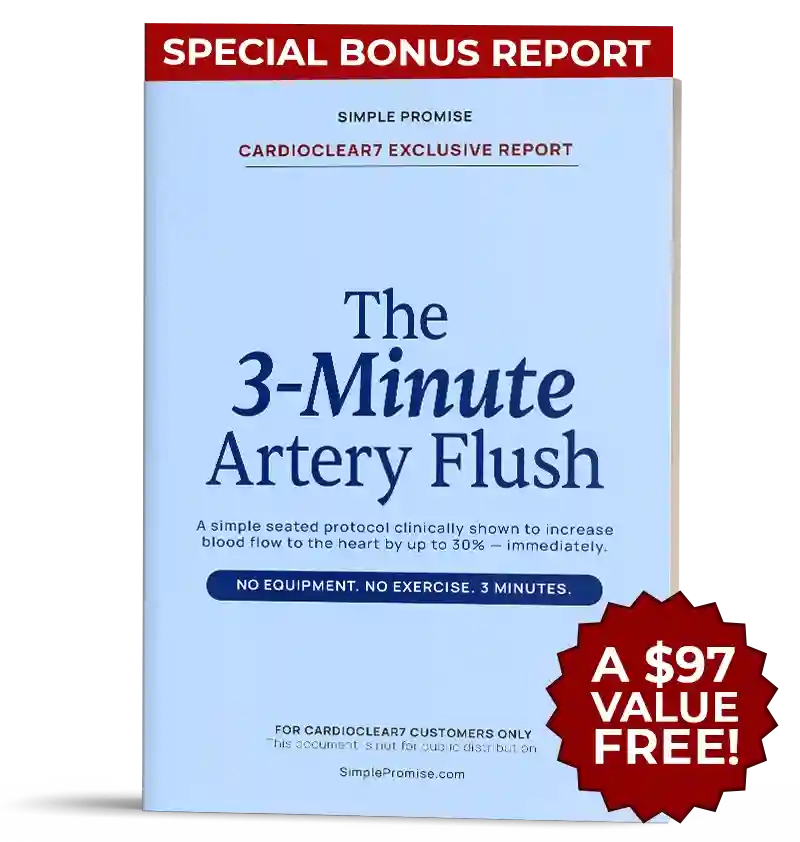 CardioClear7 free bonus guide: The 3-Minute Artery Flush