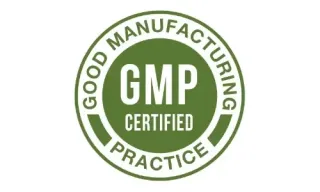 CardioClear7 GMP certified manufacturing badge for pharmaceutical-grade quality